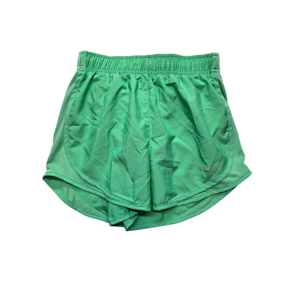 Nike‎ Tempo Dri-FIT Running Shorts Green Mesh Athletic Womens XS